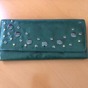 Kenneth Cole Green Embellished Wallet/Wristlet